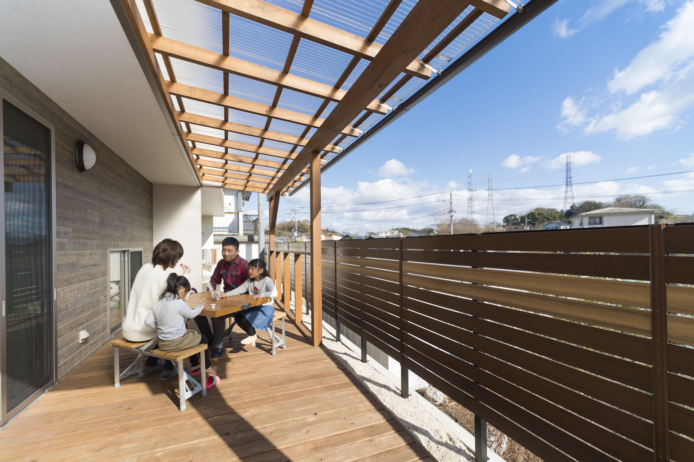 さんわの家 【広島県尾道市/2000万円台/平屋/4人家族】広々ウッドデッキや天窓がある開放的で明るい家の建築実例画像7