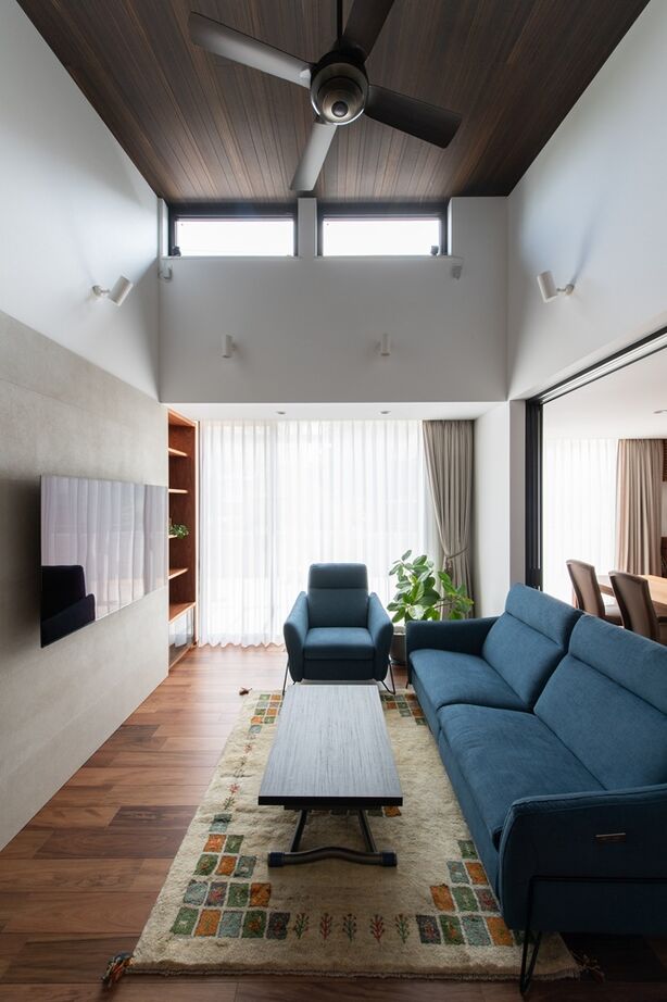 永和住宅 【平屋×テラス】4か所の庭から光を取り込んだ、明るく機能的な平屋の住まいの建築実例画像2