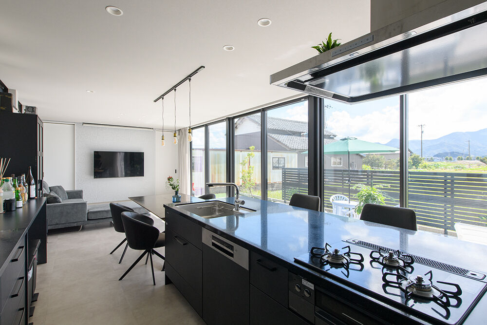 永和住宅 【3000万円台×テラス】連続した大開口窓から田園風景を取り込む、温泉旅館のような住まいの建築実例画像8