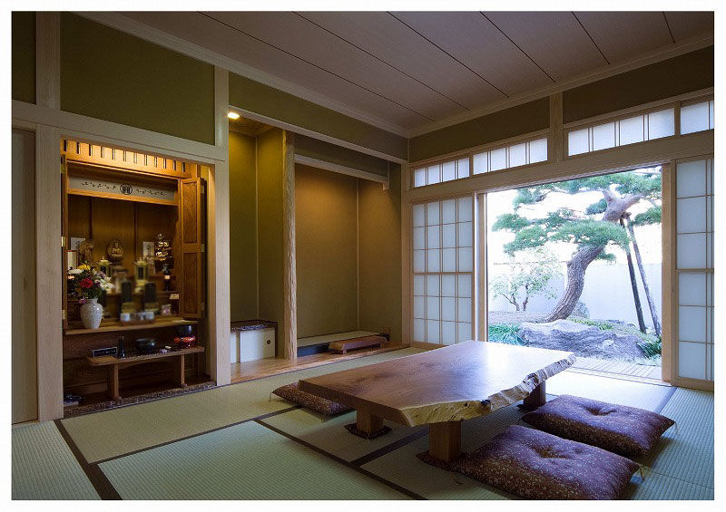 兼六土地建物 【練馬区/リゾート風/ガレージ付】珪藻土や漆喰など、自然素材で仕上げた和モダンで味わい深い平屋の住まいの建築実例画像8