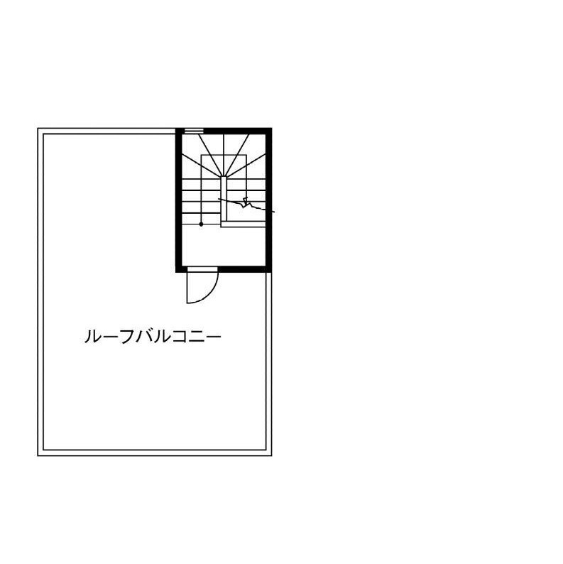 兼六土地建物 【2000万円台/30坪台/間取り】収納たっぷりでシンプル　リビングで団欒を楽しめるホテルライクな二世帯住宅の間取り図（4LDK+S）屋上