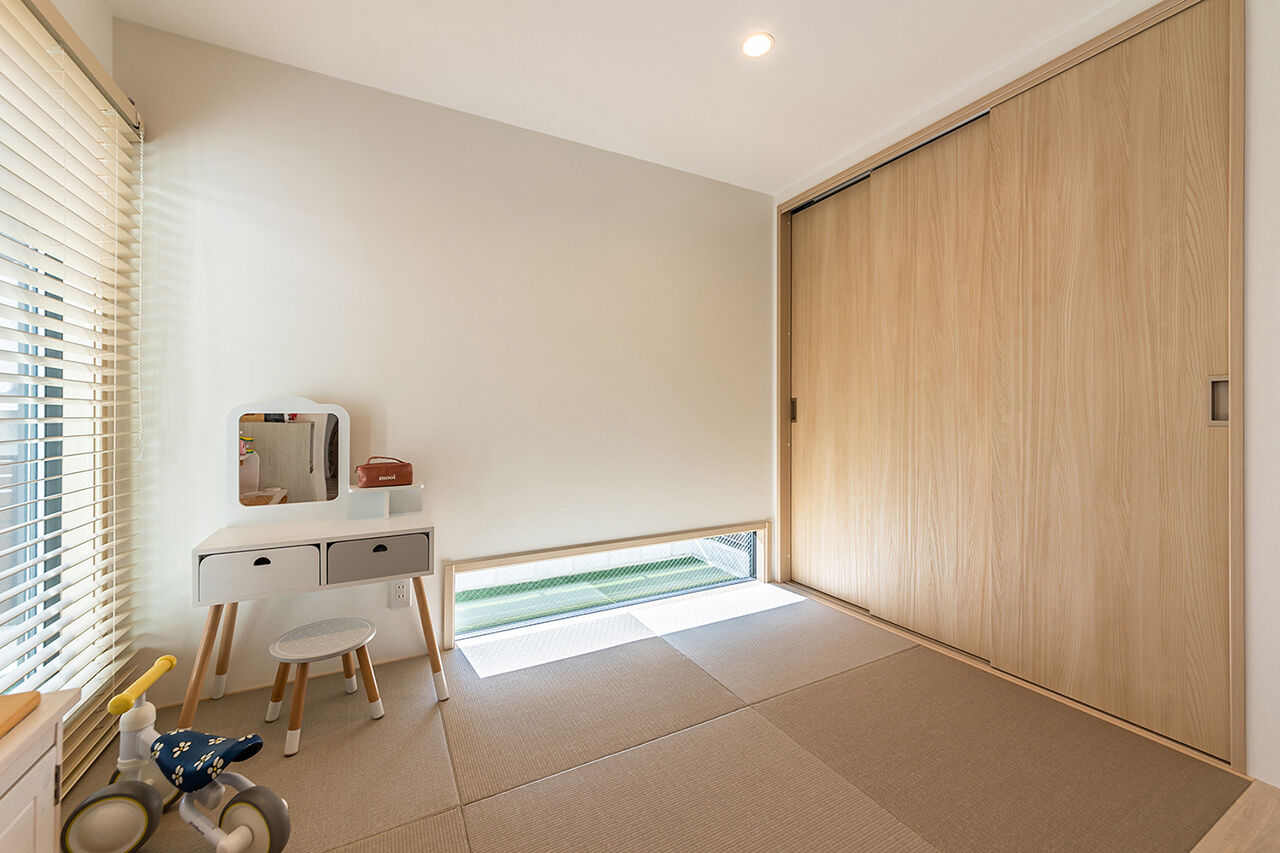 ワンダーホーム 【30坪台／家事動線／収納充実】ウォークスルーファミリークロークや土間収納のあるナチュラルテイストな家の建築実例画像5