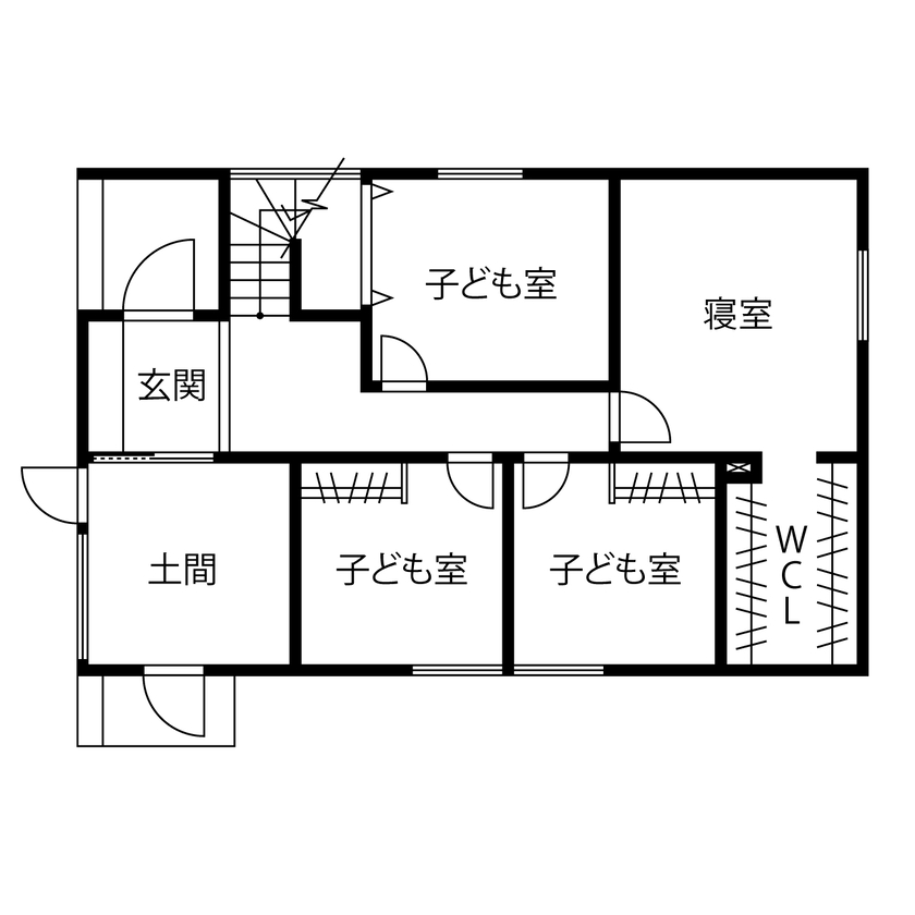 ハウジング光陽 【3000万円台前半／4LDK／2階リビング／間取図あり】東に眺望の良い特等席！スキーのチューニングルームもの間取り図（4LDK）1階
