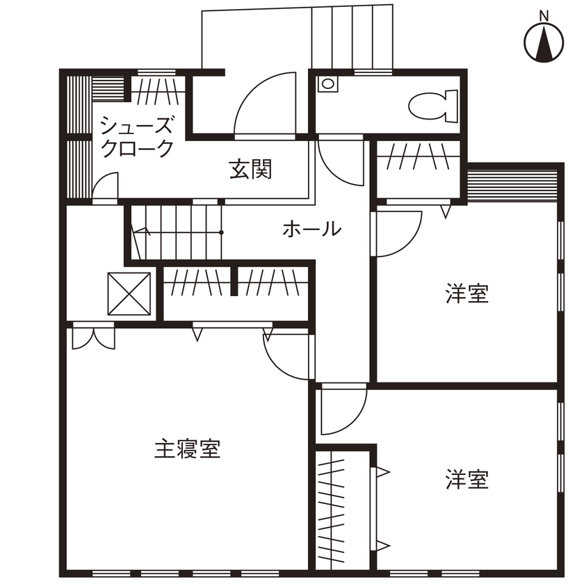 アップルヤードデザイン 【川崎市/2000万円台/間取図有】インテリアのプロが建てたフレンチアパルトマンスタイルの家の間取り図（3LDK＋ロフト）1階