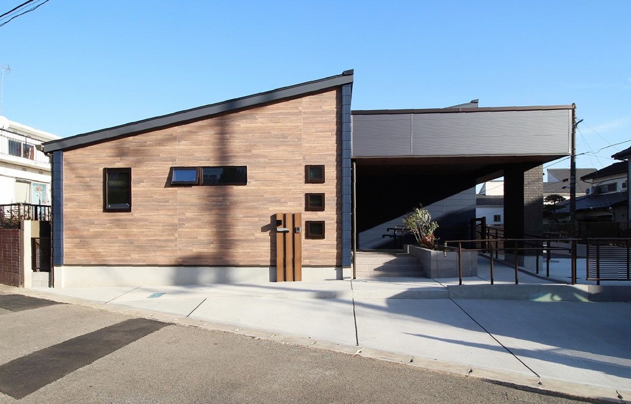 秋田建設工業 【千葉市/2000万円台/30坪台/間取り/バリアフリー】車椅子のままでもスムーズに生活できるバリアフリー平屋の建築実例画像