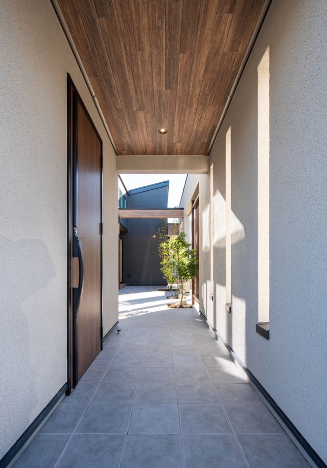 秋田建設工業 【四街道市/2000万円台/20坪台/間取り/全館空調】プライバシー性を高める中庭テラスがある平屋の住まいの建築実例画像2