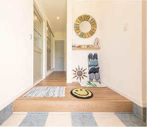 紀の国住宅 床や壁の柄、建具のデザインで個性を追求したカジュアルな家の建築実例画像5