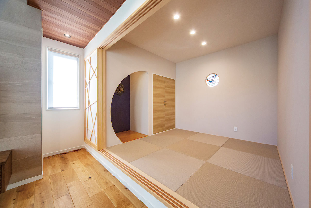 紀の国住宅 【和歌山県/間取り有】色や素材、造作にこだわって。家事動線や温熱性能に優れたオンリーワンデザインの家の建築実例画像3