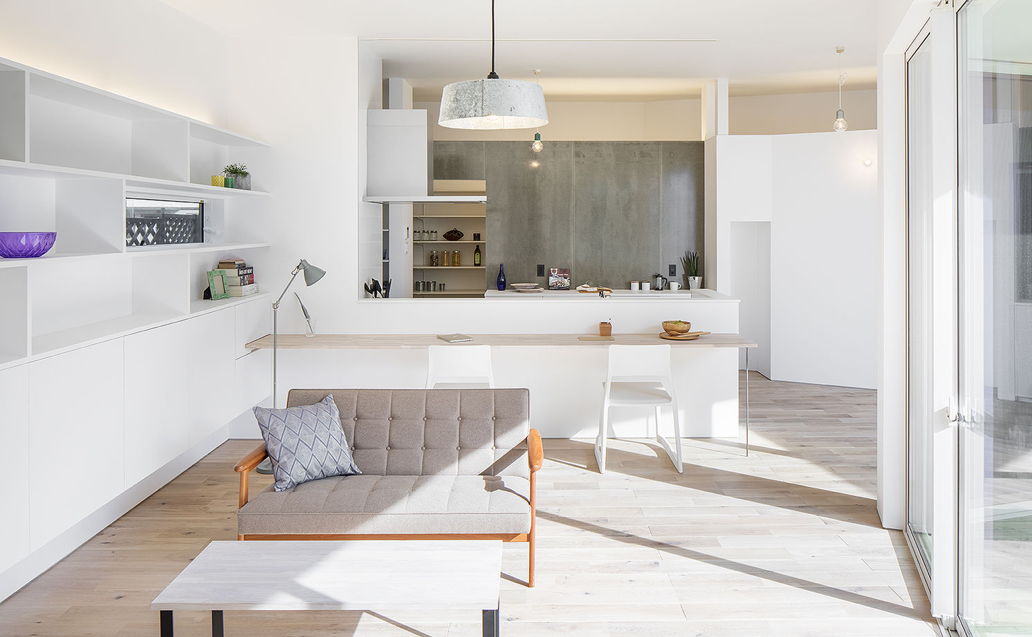 ＳＵＤＯホーム　須藤建設 【2000万円台/中庭/平屋】風の流れを回遊させるブーメラン形状の建物でプライバシーと開放感を両立の建築実例画像9