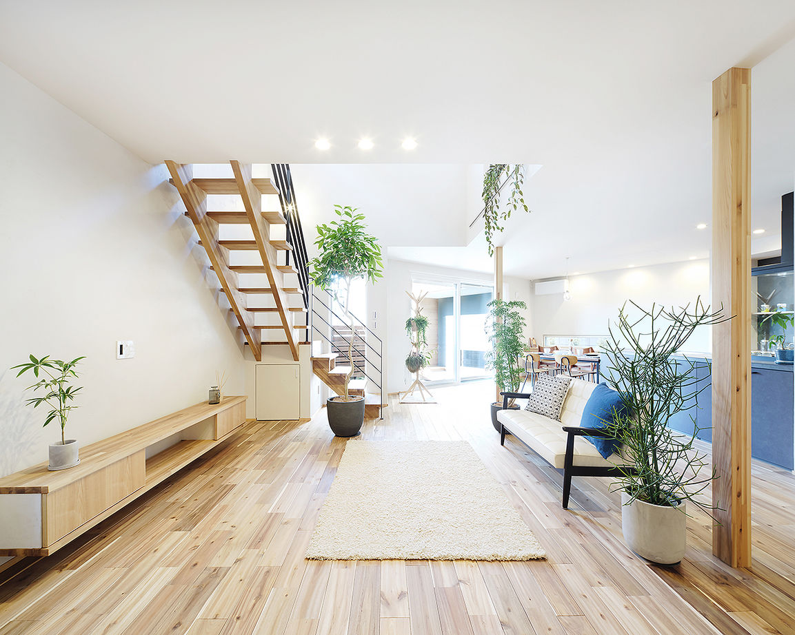 ＳＵＤＯホーム　須藤建設 【2000万円台前半｜41.6坪｜変形地】敷地の形を生かした斜めのLDKでのびやかな空間に ※間取り有※の建築実例画像6