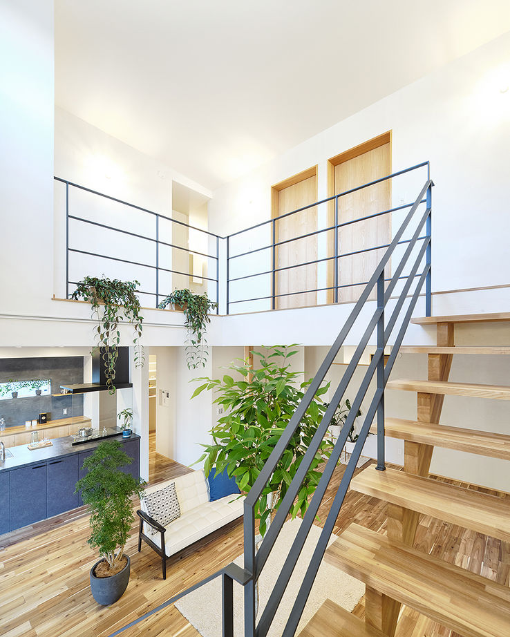 ＳＵＤＯホーム　須藤建設 【2000万円台前半｜41.6坪｜変形地】敷地の形を生かした斜めのLDKでのびやかな空間に ※間取り有※の建築実例画像8