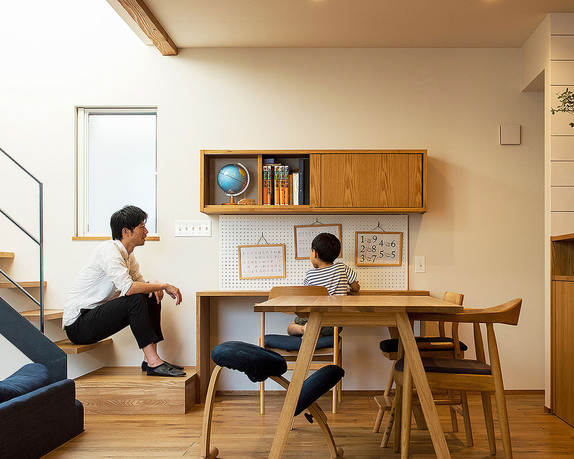 ＳＵＤＯホーム　須藤建設 【2000万円台前半｜42.2坪｜アウトドアリビング】忙しくてもすっきり片付く、子育て世代の家 ※間取り有※の建築実例画像2