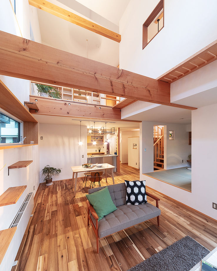 ＳＵＤＯホーム　須藤建設 【2000万円台後半｜39.6坪｜キャットウォーク】自然素材と開放感。家族と猫が幸せに暮らす家 ※間取り有※の建築実例画像4