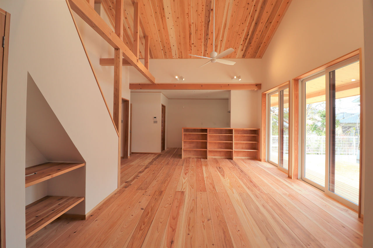 健康住宅そよかぜの家（ブリーズ・カンパニー） 【京都府/2000万円台】開放感と自然素材の風合いが心地いい平屋で和やかな暮らしをの建築実例画像5