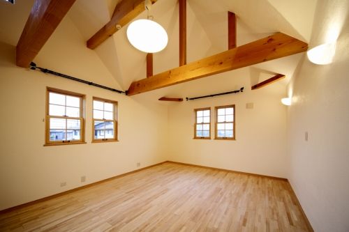 ケンテムハウス／無添加住宅 北欧風デザインが素敵な、漆喰の壁と自然素材に包まれた輸入住宅テイストのお家の建築実例画像8