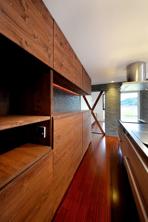 ケンテムハウス／無添加住宅 造作の建具や家具が美しいラグジュアリーモダンの家の建築実例画像8