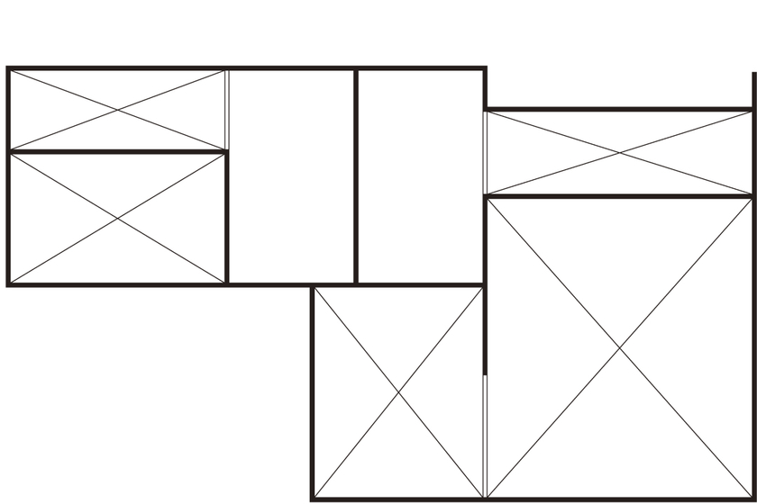 １０１０ｈｏｕｓｅ（安藤工務店） 【リビング階段/1860万円/24坪/間取り有】住宅密集地に光を取り込む、らせん階段を取り入れた開放的な空間の間取り図（2LDK）ロフト