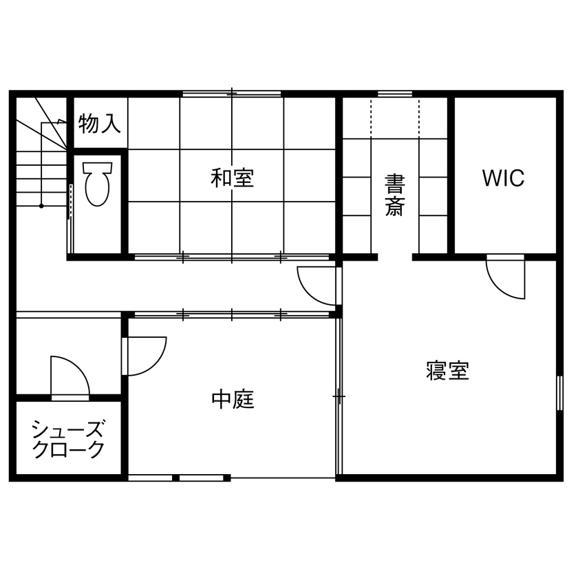 １０１０ｈｏｕｓｅ（安藤工務店） 【1690万円／28坪／間取り有】外に閉じ、中庭やテラスから光を取り入れる。周囲を気にせず寛げる家の間取り図（3LDK）1階