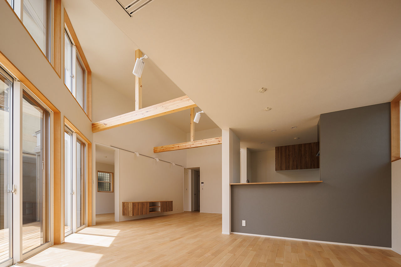 １０１０ｈｏｕｓｅ（安藤工務店） 【2299万円/32坪/間取り図有/平屋】プライバシーの確保と解放感を両立。大きな吹抜け×大開口が心地良い平屋の建築実例画像3