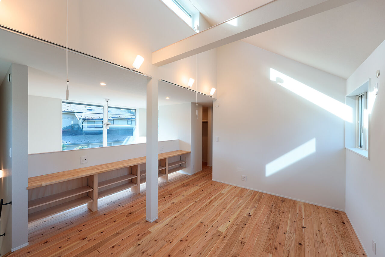 １０１０ｈｏｕｓｅ（安藤工務店） 【2000万円台/30坪/間取図有/東京ゼロエミ住宅】フレキシブルな空間設計で家族の形に寄り添う省エネ住宅の建築実例画像7