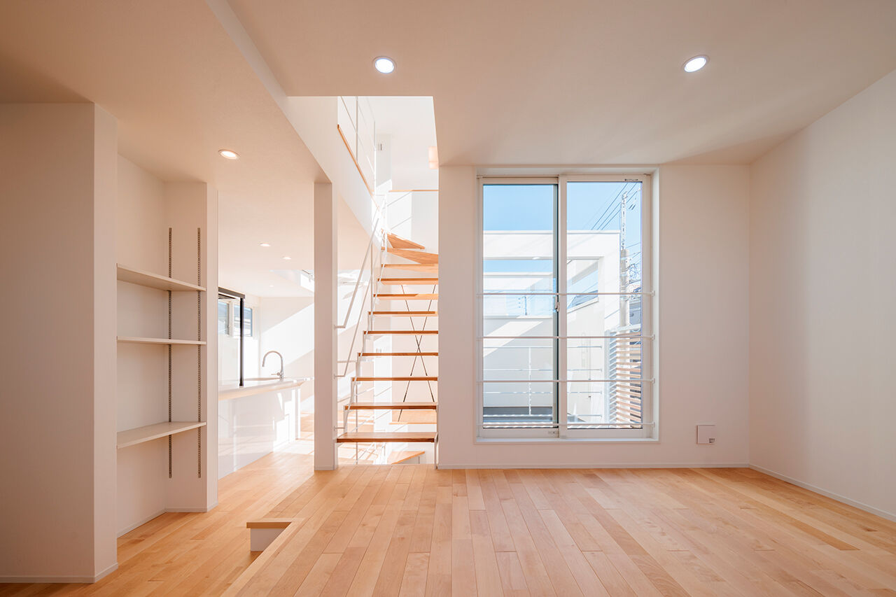 １０１０ｈｏｕｓｅ（安藤工務店） 【2000万円台/32坪/間取図有/中庭】プライバシーの確保×開放感を両立。中庭を囲うコの字型のコートハウスの建築実例画像4