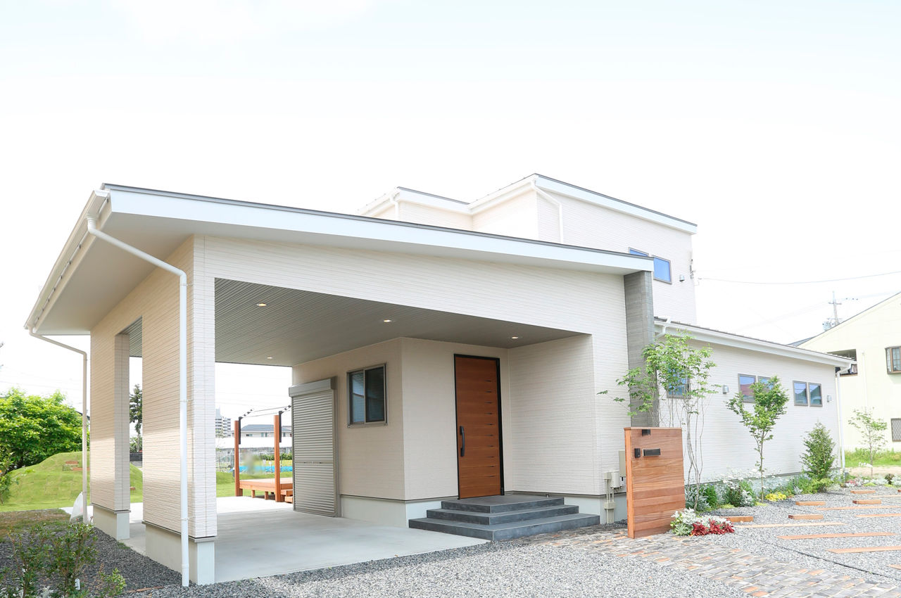 Suumo 岡崎市 00万円台 おうち時間 もアウトドアを満喫 １階で暮らしが完結する 半平屋 の家 Asobi 創家 アソビスミカ By 不動産shopナカジツ 愛知本社の建築実例詳細 注文住宅