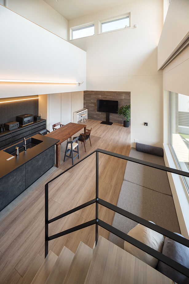 KEIJI一級建築士事務所 【W断熱・太陽光発電・間取り図・3000万円台】生活感を隠してスタイリッシュに。1階で暮らしが完結する家の建築実例画像7