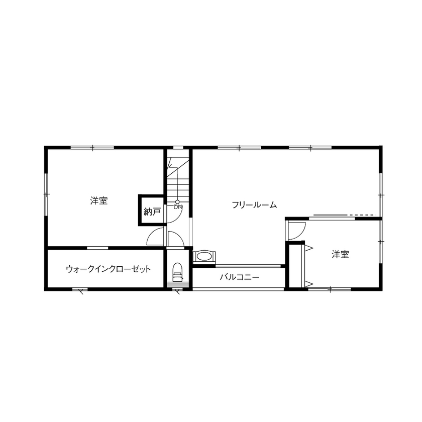 ダイヤビルト 【三世帯住宅/間取り/バルコニー/ビルトインガレージ】それぞれがのびのび過ごせる3階建てガレージハウスの間取り図（6LDK）3階