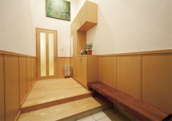 池田建設　oh!!one house. 薪ストーブの暖かさが広がる天井高6ｍロフト付きの平屋の建築実例画像4