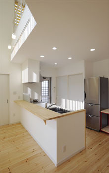 池田建設　oh!!one house. 技ありの空間デザインで 想像以上の開放感のある家にの建築実例画像3