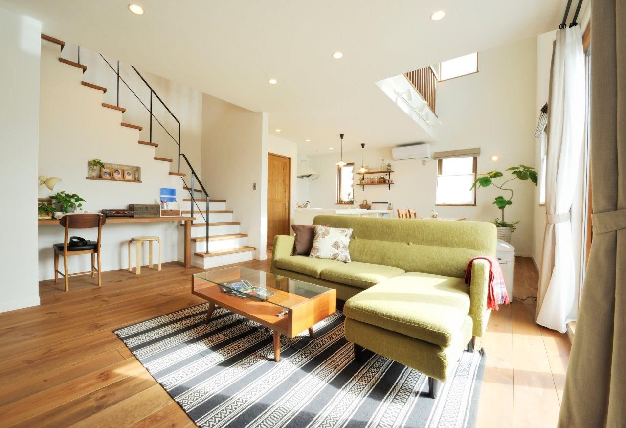 竹内建設 【札幌市/二世帯/ナチュラル】無垢材を使った自然素材に包まれる家の建築実例画像2