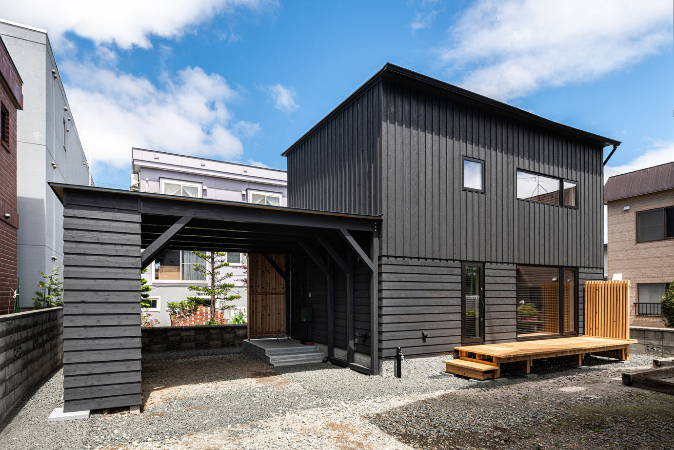 竹内建設 【札幌市/2000万円台/シンプルモダン】とことん北海道にこだわった夫婦のコンパクトな家の建築実例画像1