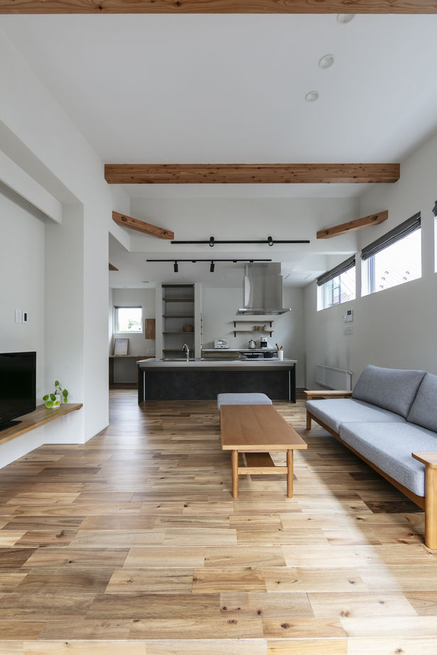 竹内建設 【札幌市/平屋/玄関土間】家事動線が考えられたシンプルな平屋の建築実例画像1