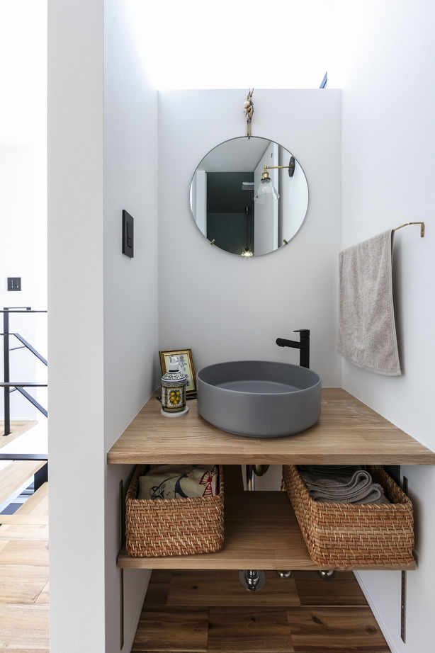 竹内建設 【江別市/2階リビング/シンプルモダン】インナーテラスのある家の建築実例画像6