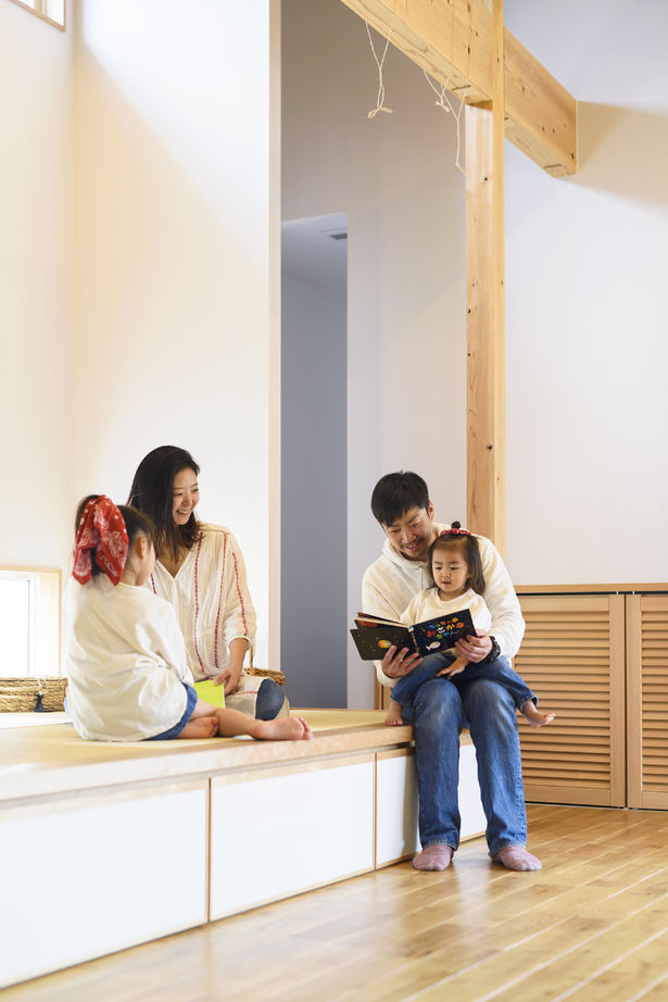 赤ちゃん基準の家　住工房プラスアルファ 広い庭と緑豊かな風を存分に生かした家の建築実例画像5