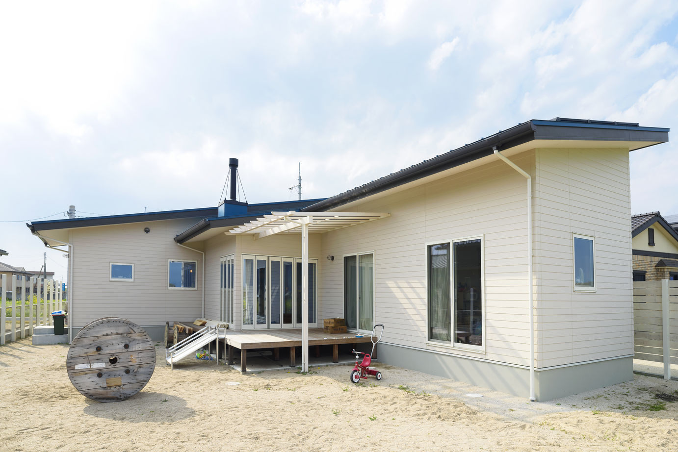 赤ちゃん基準の家　住工房プラスアルファ 広い庭と緑豊かな風を存分に生かした家の建築実例画像8