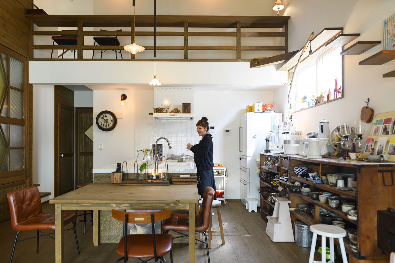 赤ちゃん基準の家　住工房プラスアルファ アンティーク雑貨に合わせてつくった好きを詰めこんだレトロな家の建築実例画像3