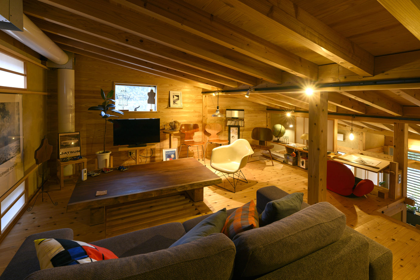 赤ちゃん基準の家　住工房プラスアルファ 2人で季節を数えながら過ごす、憧れの露天風呂のある家の建築実例画像2