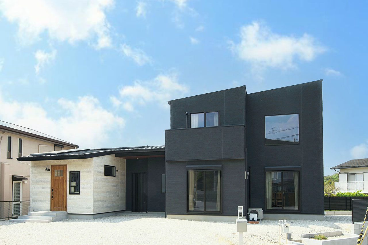 タケイハウジング 【大阪/2000万円台/間取り有】ナチュラルカントリーなキッチンと鉄骨階段が似合う吹抜けの家の建築実例画像6