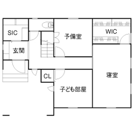 サートンホーム（横浜・相模原・八王子） 【1414万円/間取り有】広いバルコニーでお子様がのびのび遊ぶ。家族が自然と集まる団らんリビングの間取り図null1階