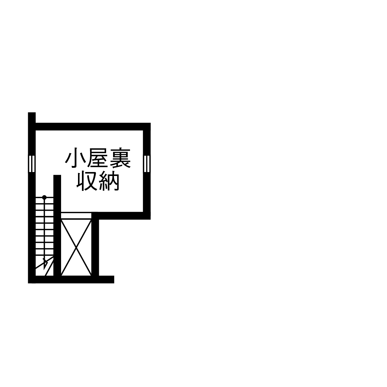 サートンホーム（横浜・相模原・八王子） 【2000万円台/46坪/間取り有】家族だけのプライベートバルコニーのある注文住宅の間取り図（3LDK）小屋裏
