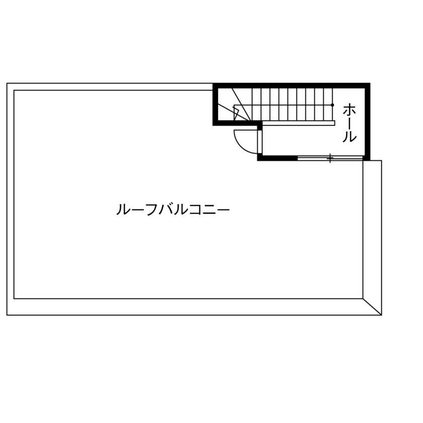 サートンホーム（横浜・相模原・八王子） 【1500万円台/間取り有/約30坪】ジェットバスのある屋上でホームパーティ！夢を叶えたIT活用スマートホームの間取り図（3LDK）屋上