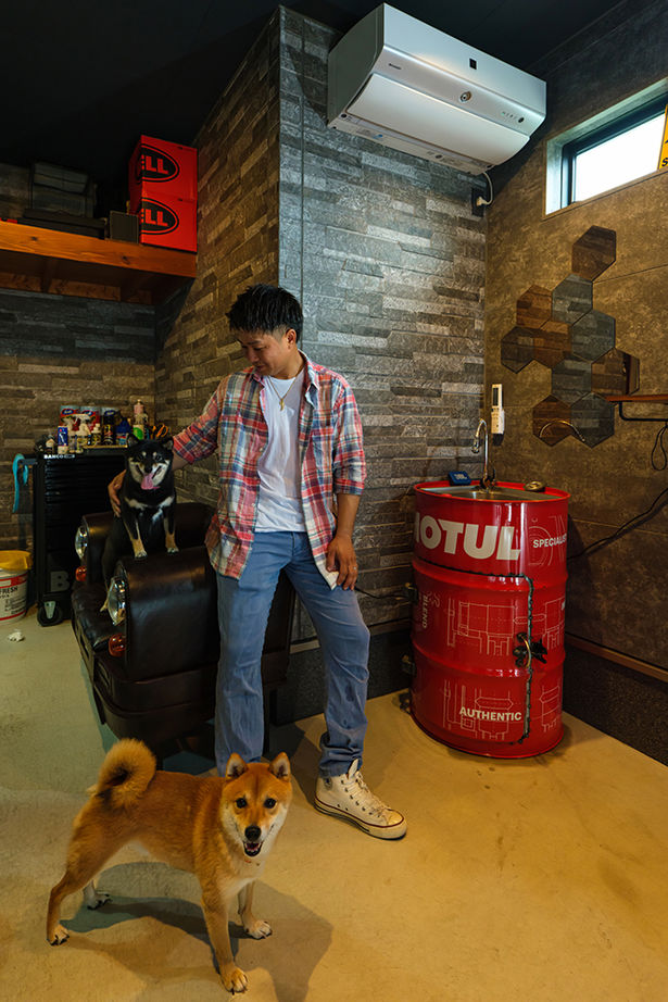 サートンホーム（横浜・相模原・八王子） 【2000万円台／ビルトインガレージ／2階リビング／間取図有】バイクが好き、ペットが好き、この家が大好き!の建築実例画像9