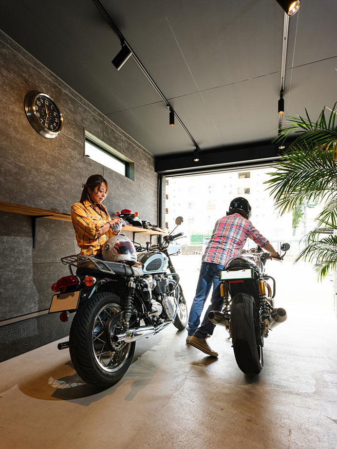 サートンホーム（横浜・相模原・八王子） 【2000万円台／ビルトインガレージ／2階リビング／間取図有】バイクが好き、ペットが好き、この家が大好き!の建築実例画像10