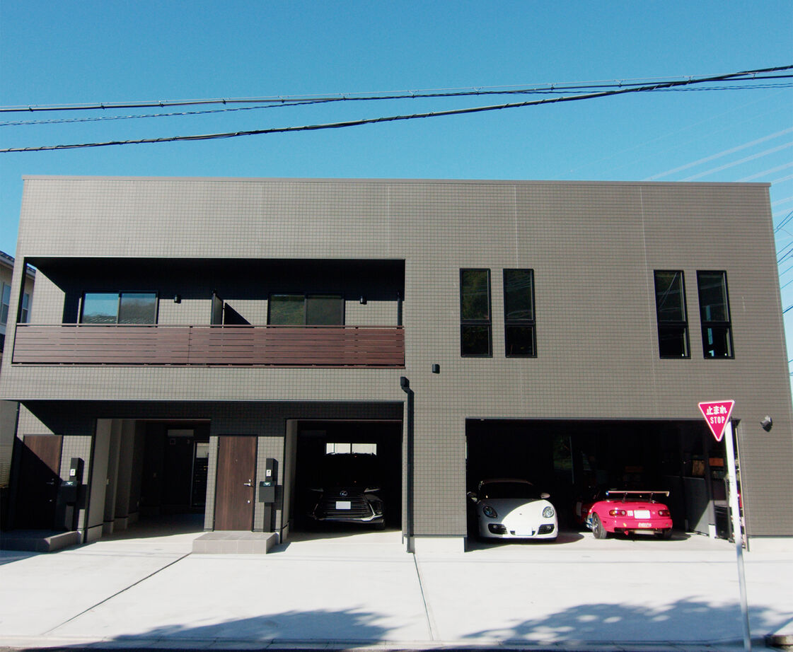 サートンホーム（横浜・相模原・八王子） 【ビルトインガレージ/賃貸併用/2階リビング/間取図】「ガレージライフを満喫!」車好きが叶えた理想の家の建築実例画像3