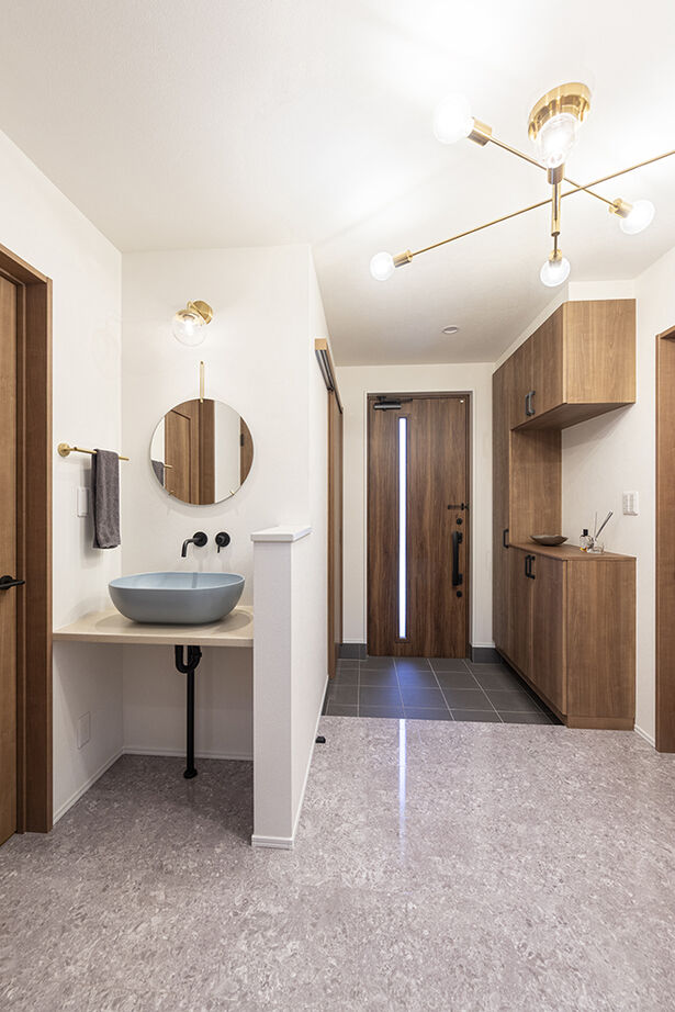 サートンホーム（横浜・相模原・八王子） 【2階リビング／家事動線／収納充実】「光がたっぷり！」。勾配天井のリビングの開放感が心地よい住まいの建築実例画像18