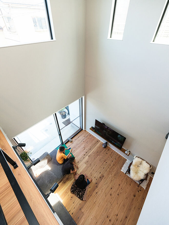 サートンホーム（横浜・相模原・八王子） 【2400万円台／吹抜／収納充実／間取図】旗竿地に建てた、今も未来も自分たちの暮らしにフィットする住まいの建築実例画像5