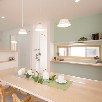 フェスティナ・レンテ 【平屋/30坪台/4LDK/間取り図】どの部屋も明るく、風が通り抜ける「中庭テラスのあるおしゃれな平屋の家」の建築実例画像3