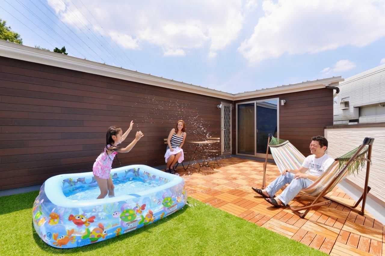 ライクスホーム 【川口市/30坪】自然素材と無垢材のブランコ、ロフト、吹抜け、勾配天井、ウッドデッキ等こだわった家の建築実例画像10