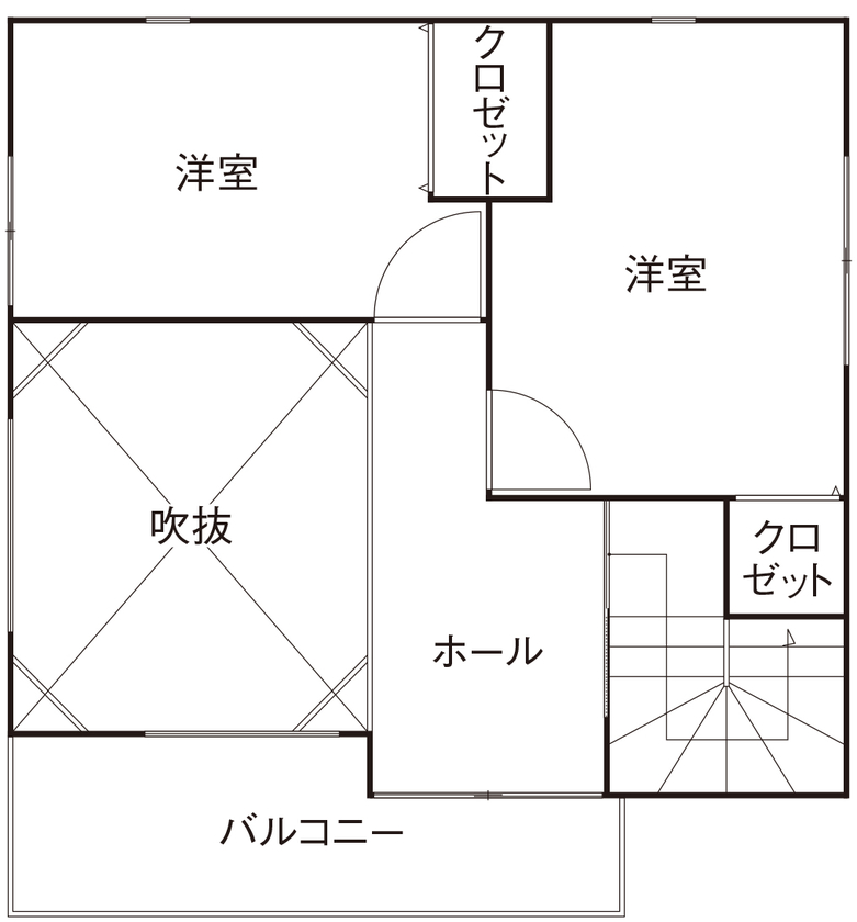 ライクスホーム 【1500万円/32坪/間取り図】吹き抜け＆スキップフロア、バンドルームで「リズムのある暮らし」満喫中！の間取り図（4LDK）３階